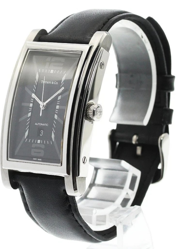 TiffanyCo Ground Z00316810a10a70a Date Black Dial Automatic Mens967717